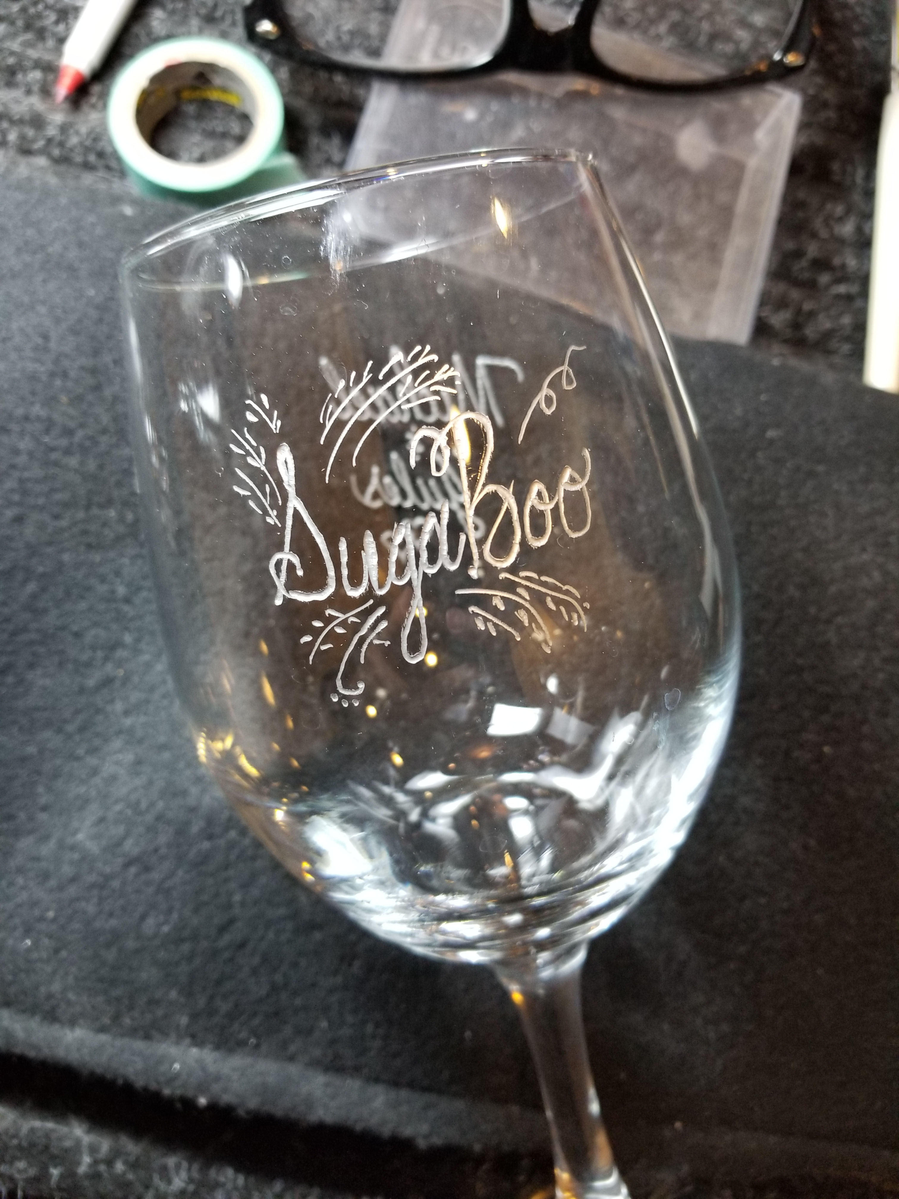 customized wine glasses