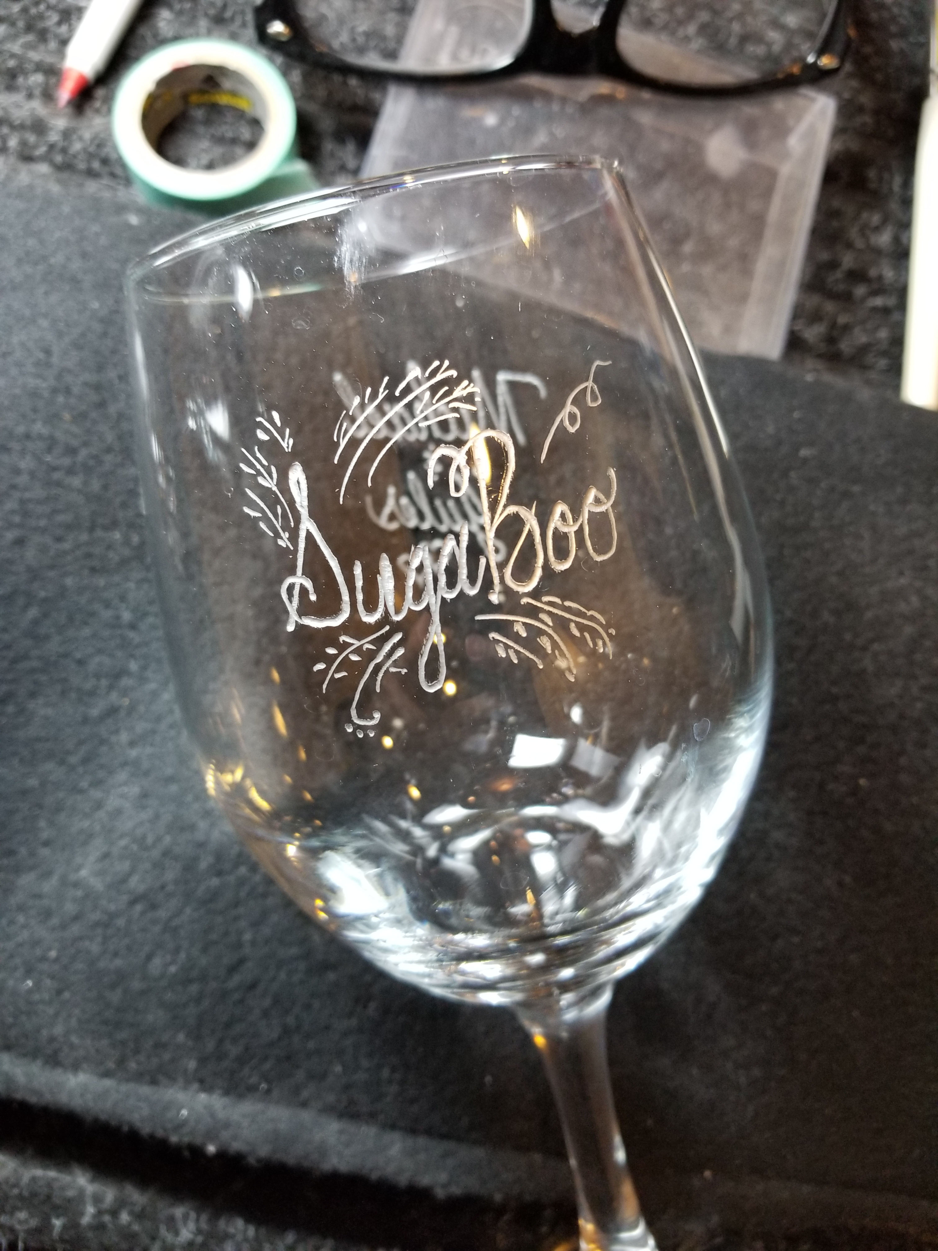 custom wine glasses