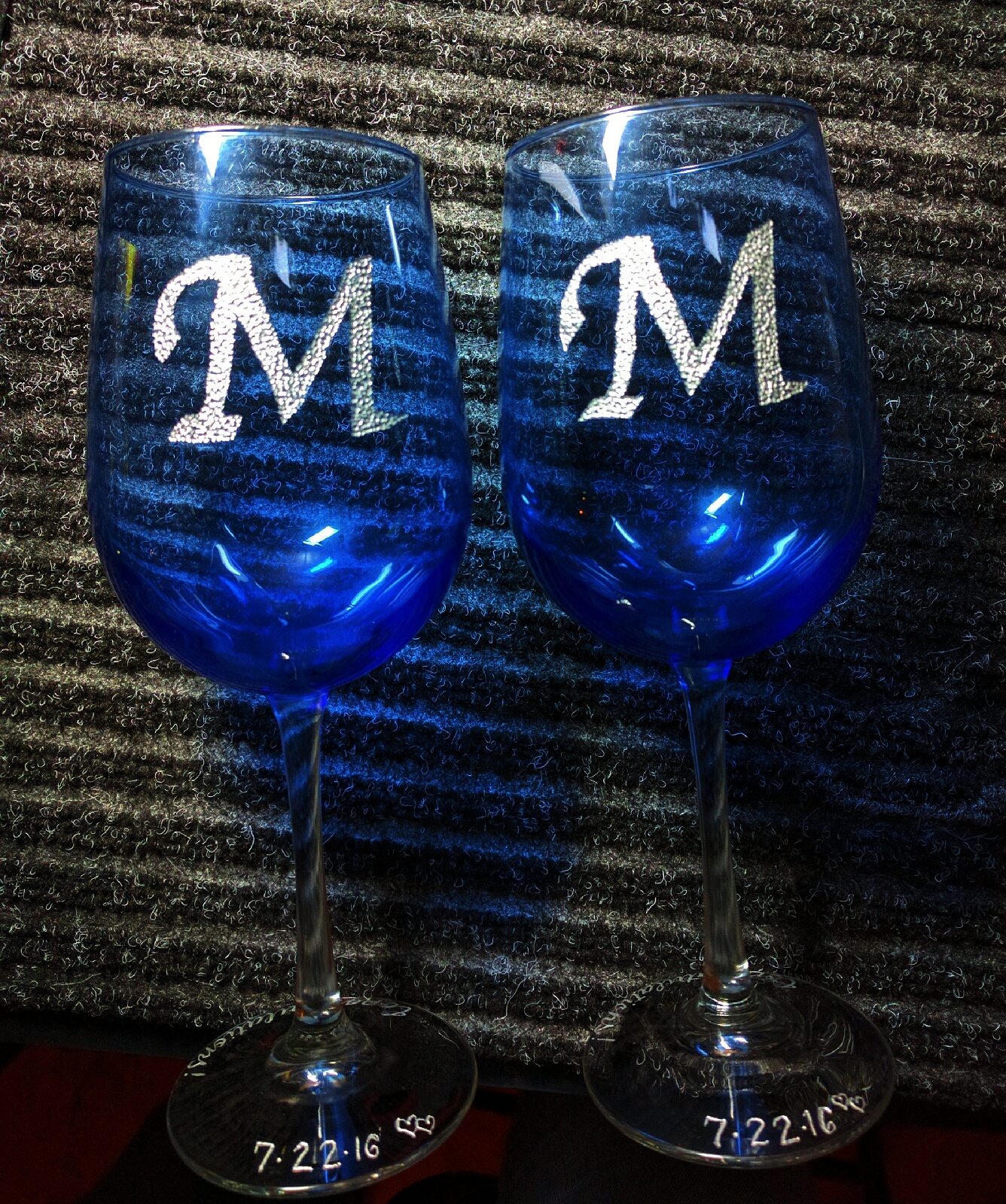 Couple of Handmade glasses for wedding” collection “